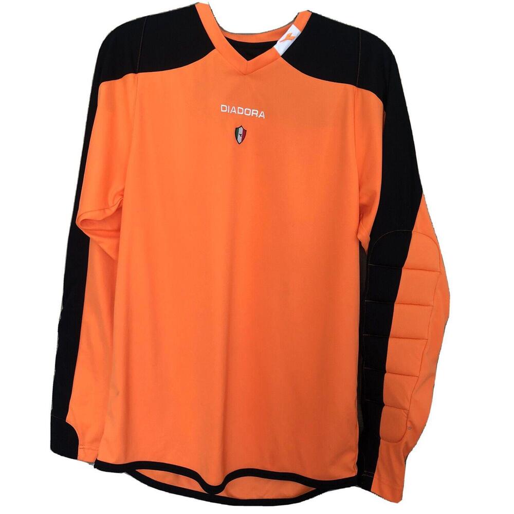 DIADORA Goalkeeper Goalie shirt Padded elbows Adult Small Orange